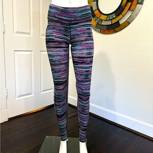 THREADS 4 THOUGHT, multicolor striped structured leggings, size small
